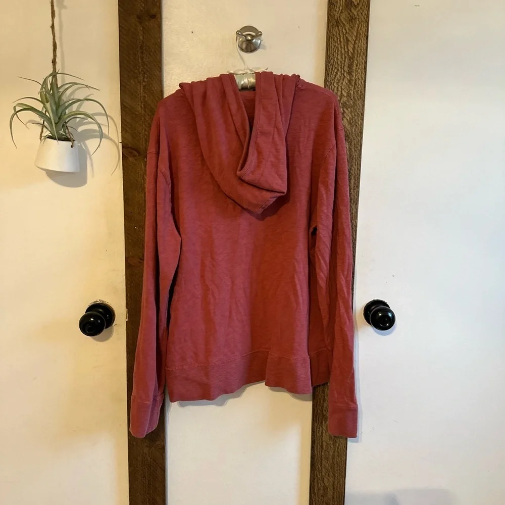 Y2K Men’s J. Crew Coral Lounge Laid Back Hoodie XL